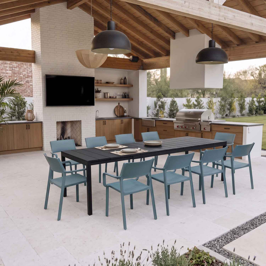Nardi Rio Resin Table Trill Chair Outdoor Dining Setting