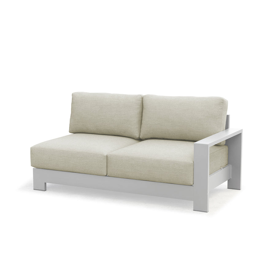 Skyline 2 Seater Outdoor Aluminium Lounge with Left Arm