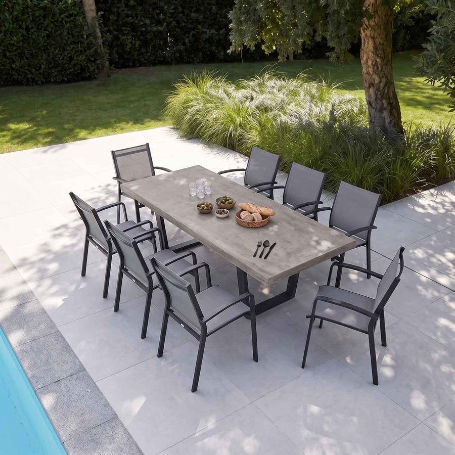 Zen Table Cosmo Chair Outdoor Dining Setting