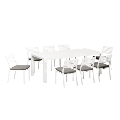 Vernon 220 cm Table Coda Chair Outdoor Dining Setting