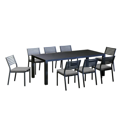 Vernon 220 cm Table Coda Chair Outdoor Dining Setting