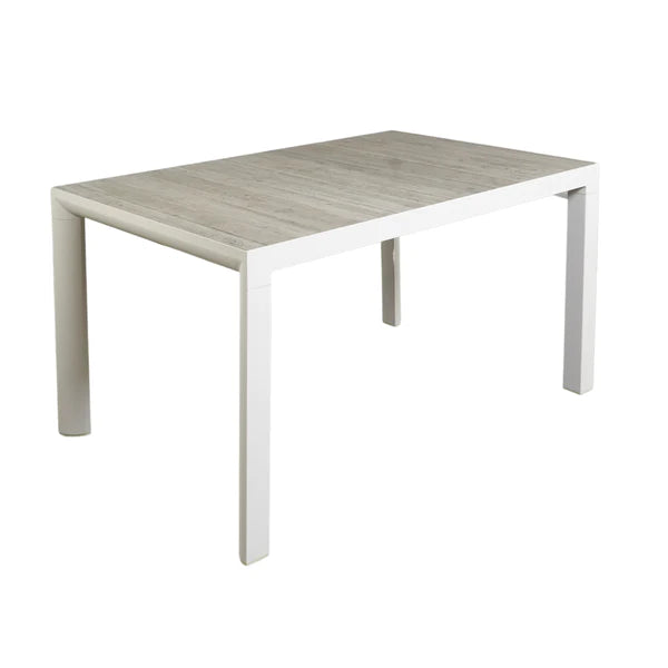 White 140 cm ceramic dining table from the &