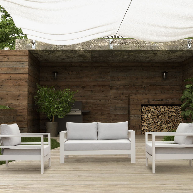 Albury 4 Seater Outdoor Aluminium Lounge