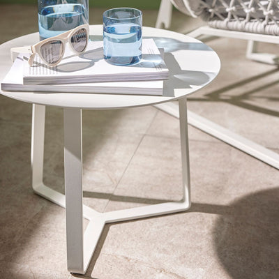 Apollo Outdoor Aluminium Round Side Table 57 cm