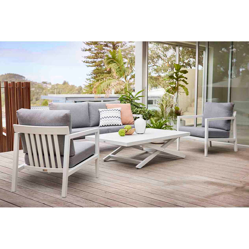 Bradford 4 Seater Outdoor Aluminium Lounge