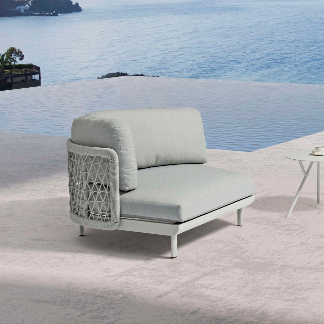 Colwood Outdoor Rope Corner Lounge with Right Arm Remarkable Outdoor Living