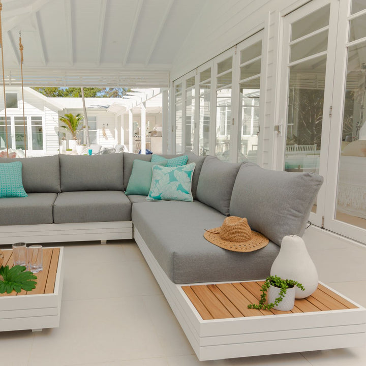 Hannover Seater Aluminium Outdoor Modular Lounge With Coffee