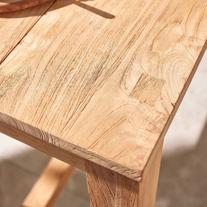Miles Outdoor Recycled Teak Bar Table 150 cm – Remarkable Outdoor