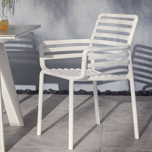 Zen Round Table Doga Dining Armchair Outdoor Dining Setting