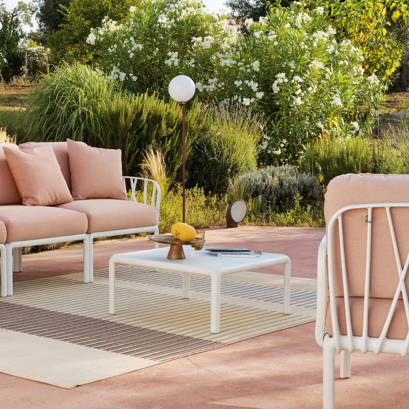 Nardi Komodo Outdoor Resin Coffee Table with Glass Top 70 cm