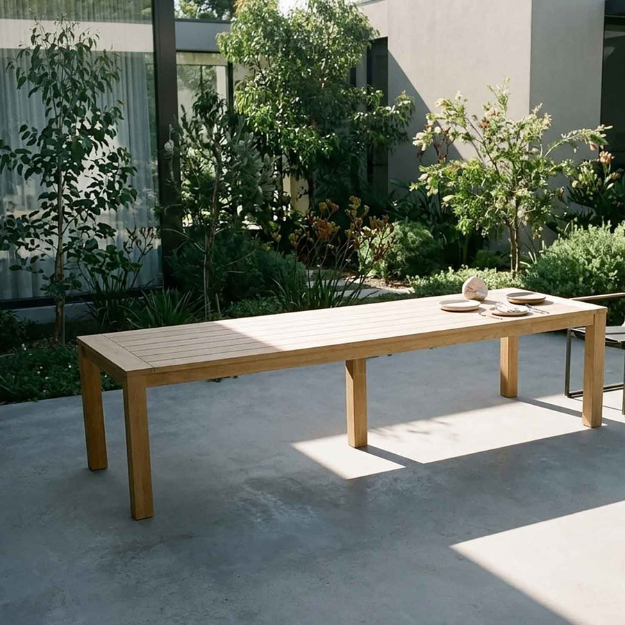 Polly Outdoor Recycled Teak Dining Table 300 cm