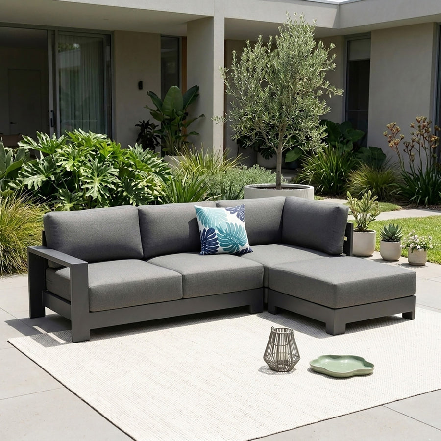 Skyline 4 Seater Aluminium Outdoor Modular Lounge Setting