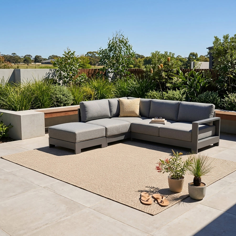 Skyline 5 Seater Aluminium Outdoor Modular Lounge Setting