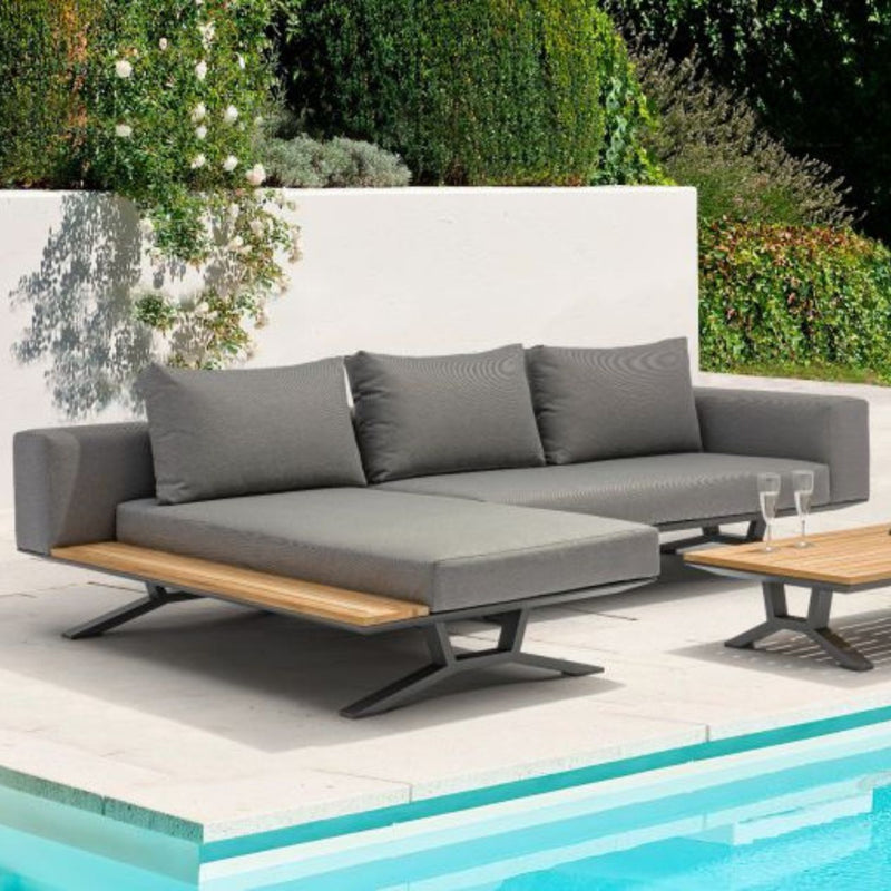 Zedd 4 Seater Outdoor Aluminium Lounge