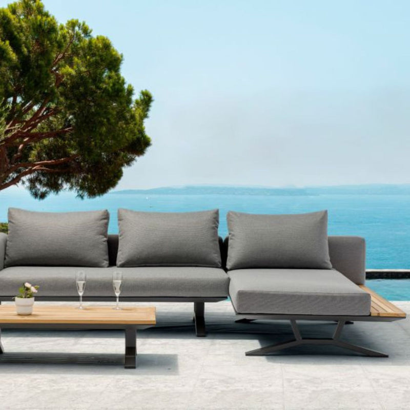 Zedd 4 Seater Outdoor Aluminium Lounge