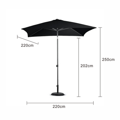 Harbord Outdoor Centrepost Square Umbrella 220 cm