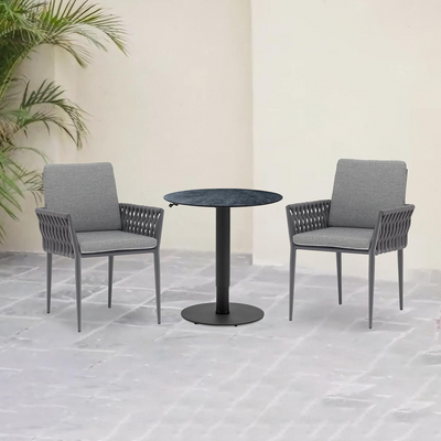 Adeline 80 cm Table Lawson Chair Outdoor Balcony Setting