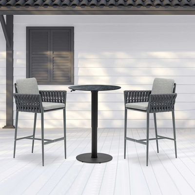 Adeline 80 cm Table Lawson Stool Outdoor Bar Setting