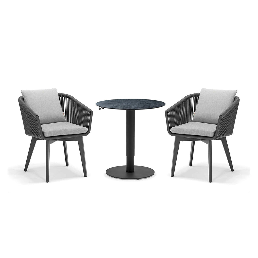 Adeline 80 cm Table Truro Chair Outdoor Balcony Setting