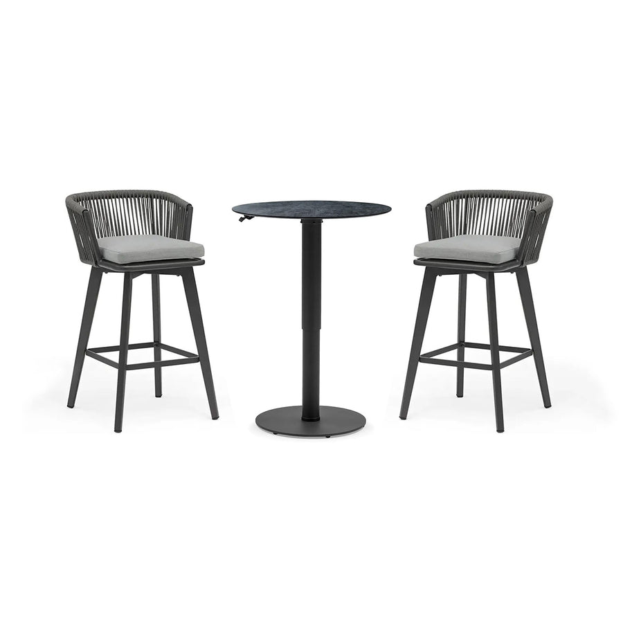 Adeline 80 cm Table Truro Stool Outdoor Bar Setting