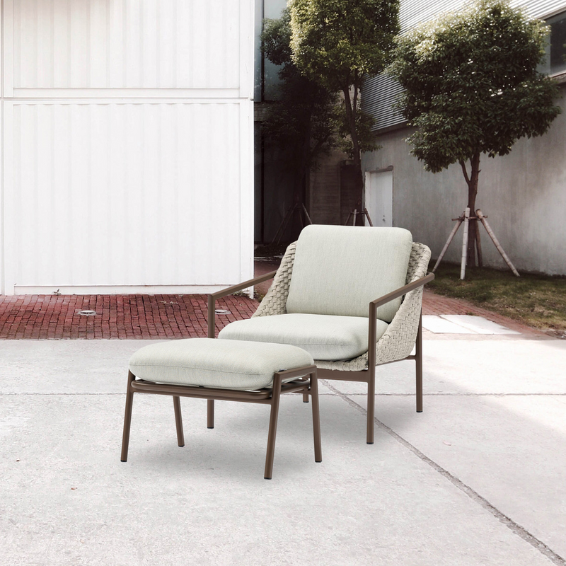 Adeline Aluminium Outdoor Ottoman