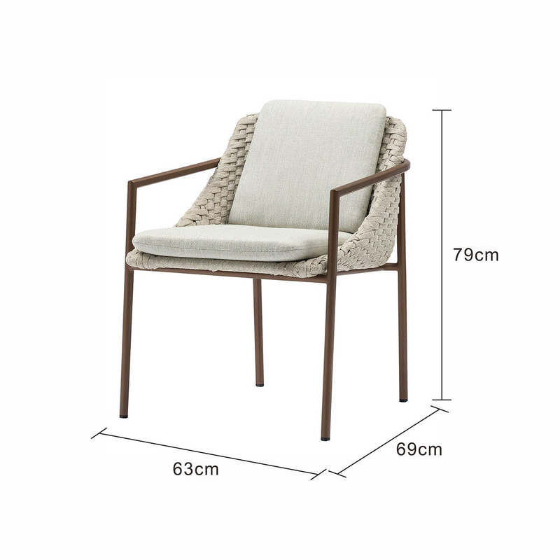 Adeline Rope Outdoor Dining Chair