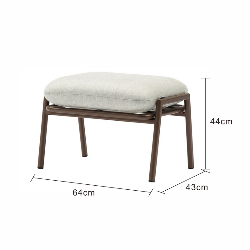 Adeline Aluminium Outdoor Ottoman