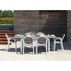 Nardi Alloro 140/210 cm Table Palma Chair Outdoor Dining Setting