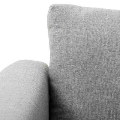 Close up of an Alora outdoor lounge chair with pillow, part of the durable aluminum outdoor furniture range.