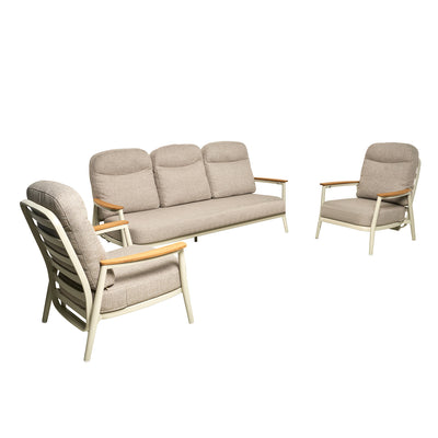 Anchorage 5 Seater Outdoor Aluminium Recliner Lounge