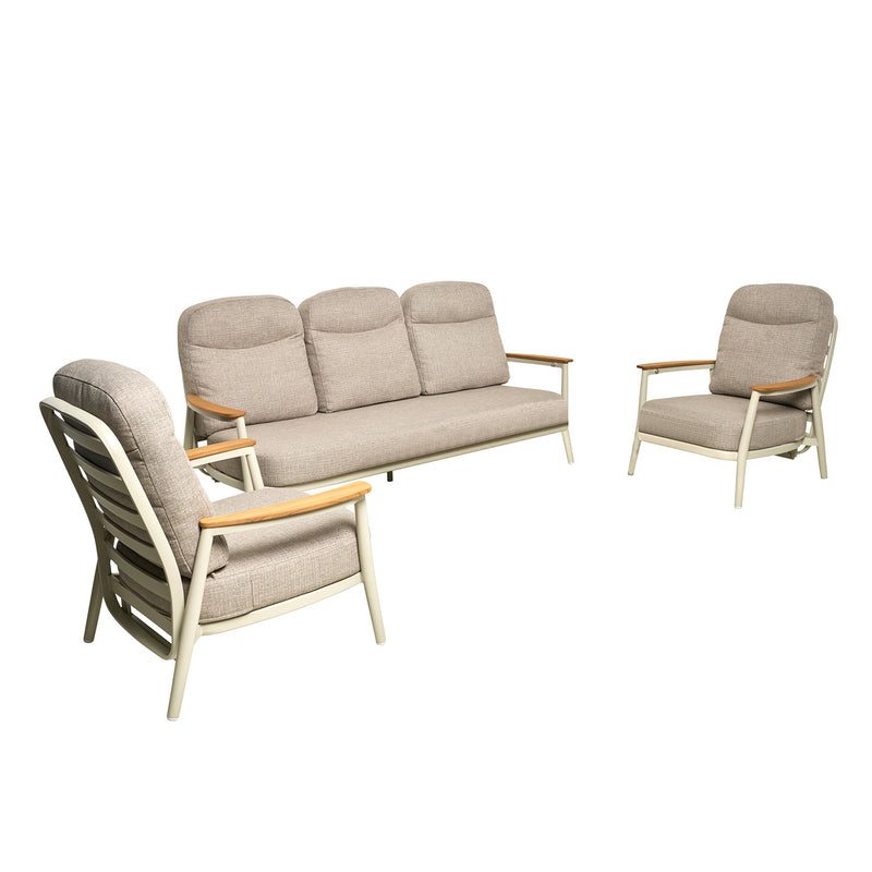 Anchorage 5 Seater Outdoor Aluminium Recliner Lounge