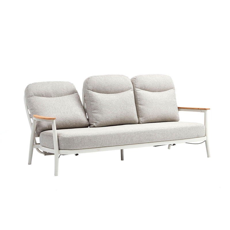 Anchorage Reclining 3 Seater Aluminium Outdoor Lounge