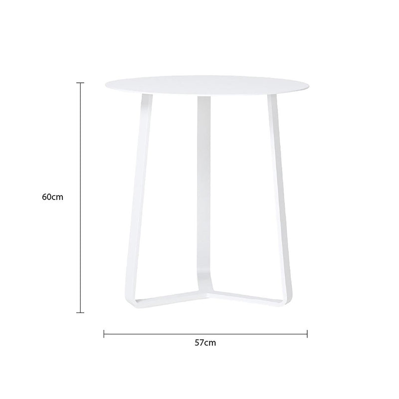 Apollo Outdoor Aluminium Round Side Table 57 cm