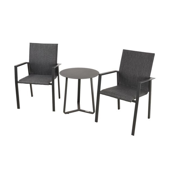 Apollo Table Eden Chair Outdoor Balcony Setting 3PC