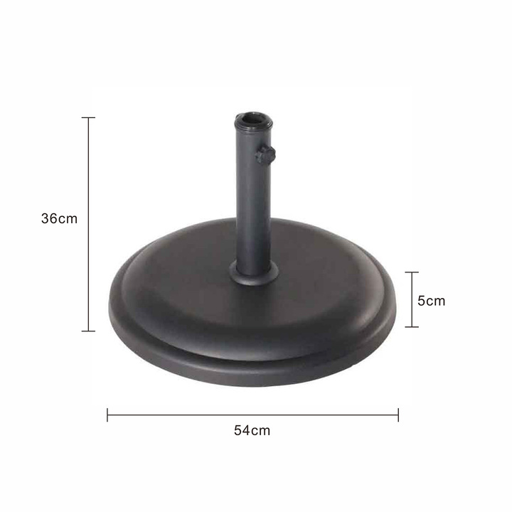 Outdoor 30kg Concrete Round Base 54 cm