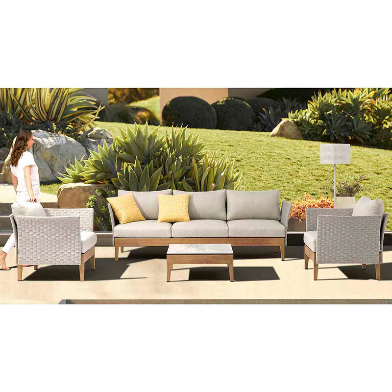 Belfast 5 Seater Rope Outdoor Lounge with Coffee Table
