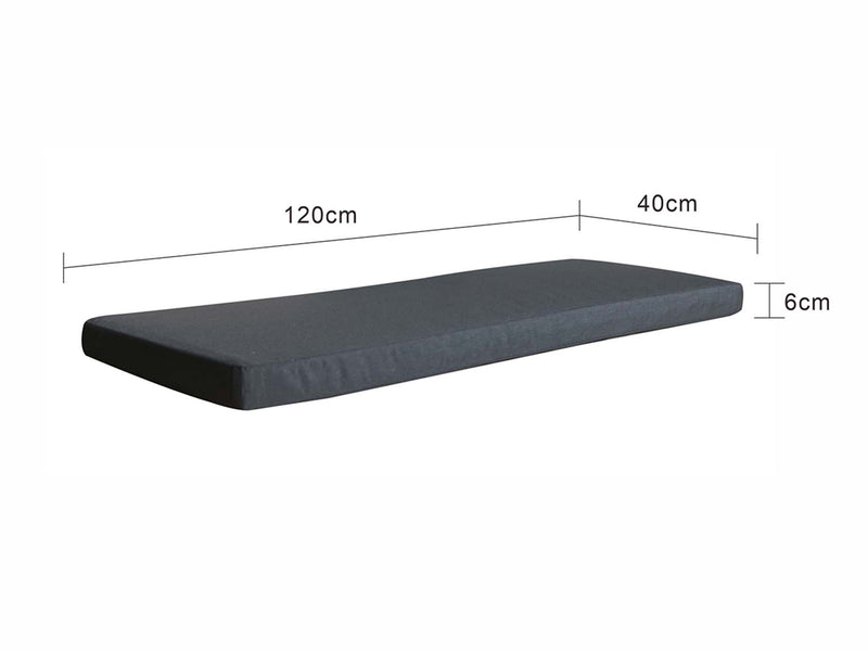 Rectangular black UV-stabilised &
