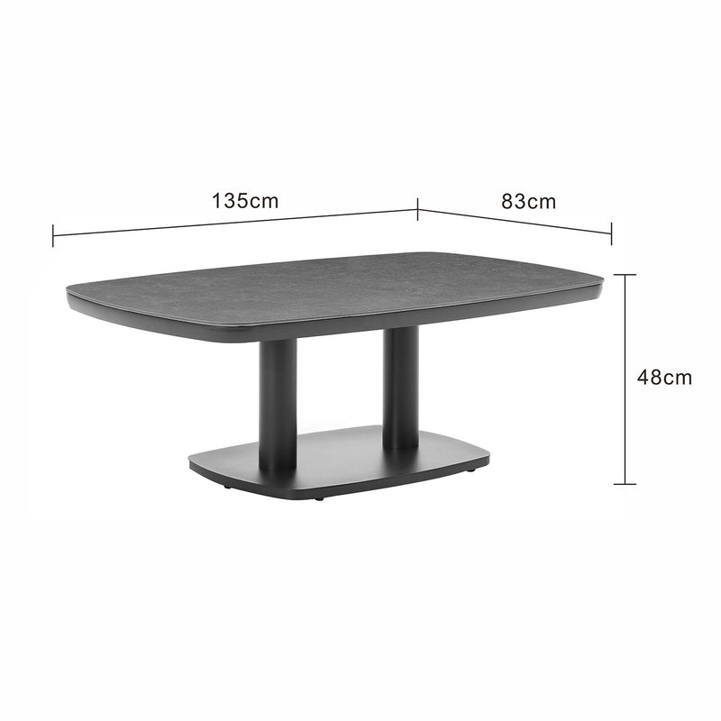 Bendigo Aluminium Outdoor Pop Up Coffee Table 135 cm