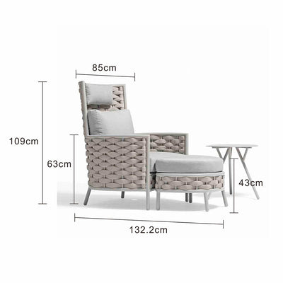 Boston  Outdoor Rope Balcony Setting