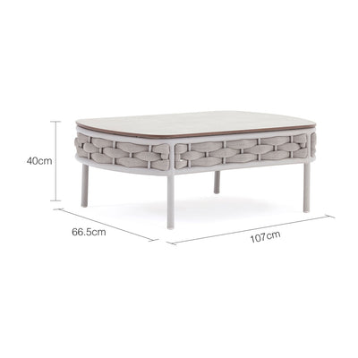 Boston Outdoor Rope Coffee Table 107 cm