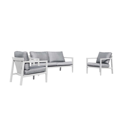 Bradford 4 Seater Outdoor Aluminium Lounge