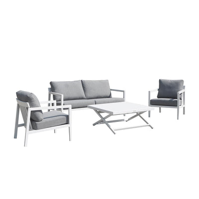 Bradford 4 Seater Outdoor Aluminium Lounge