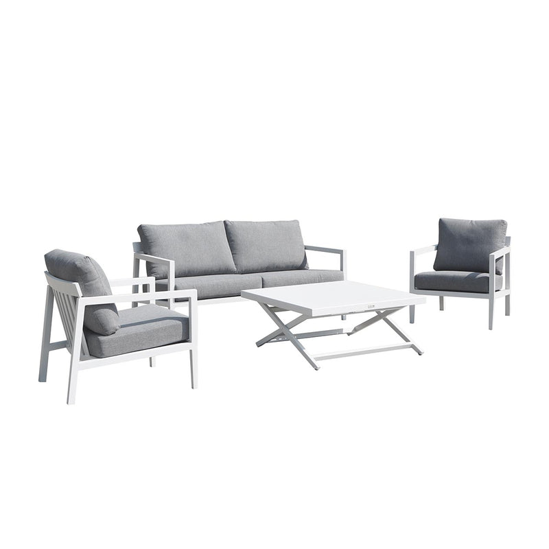 Bradford 4 Seater Outdoor Aluminium Lounge