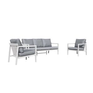 Bradford 5 Seater Outdoor Aluminium Lounge