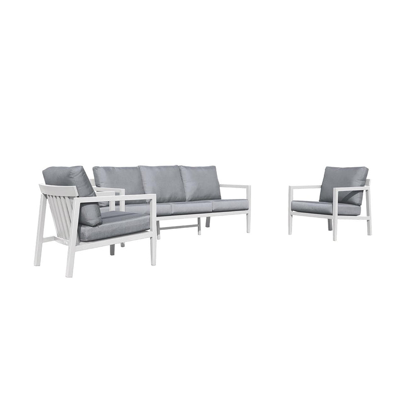 Bradford 5 Seater Outdoor Aluminium Lounge