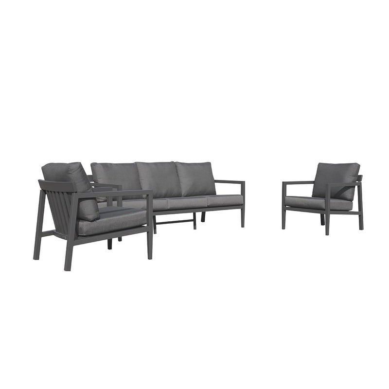 Bradford 5 Seater Outdoor Aluminium Lounge