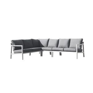 Bradford 6 Seater Outdoor Aluminium Modular Lounge