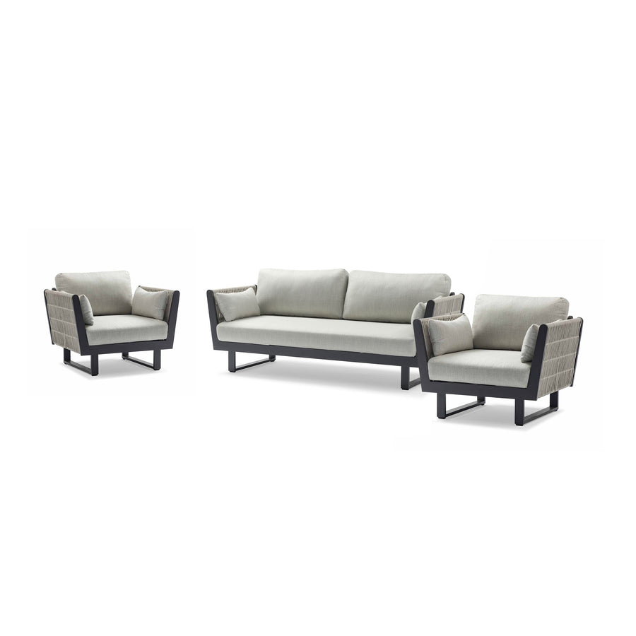 Breeze 4 Seater Outdoor Rope Lounge Setting