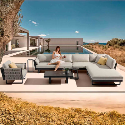 Breeze Aluminium Outdoor Coffee Table 114 cm