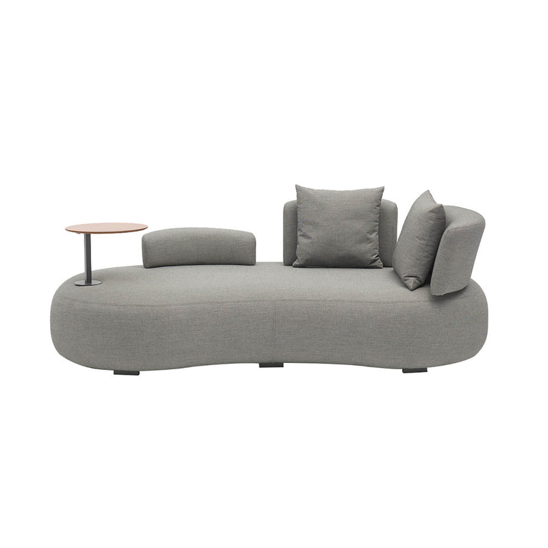 Bubble 2 Seater Outdoor Aluminium Upholstered Lounge with Right Side Table